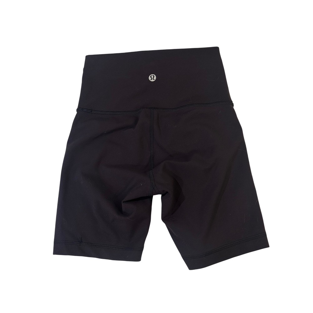 Lululemon Align High-Rise Short 6" Womens 2 Black Excellent Nulu Biker Yoga